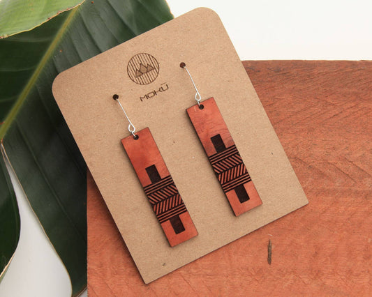 Outrigger | Wood Earrings | Eucalyptus