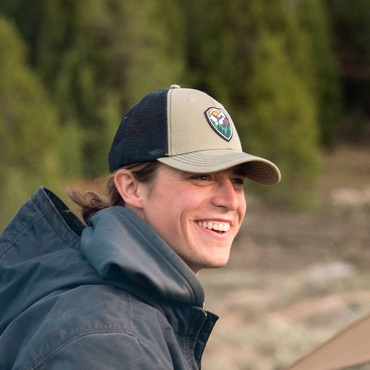 Mountain Shield Olive Classic Trucker Hat