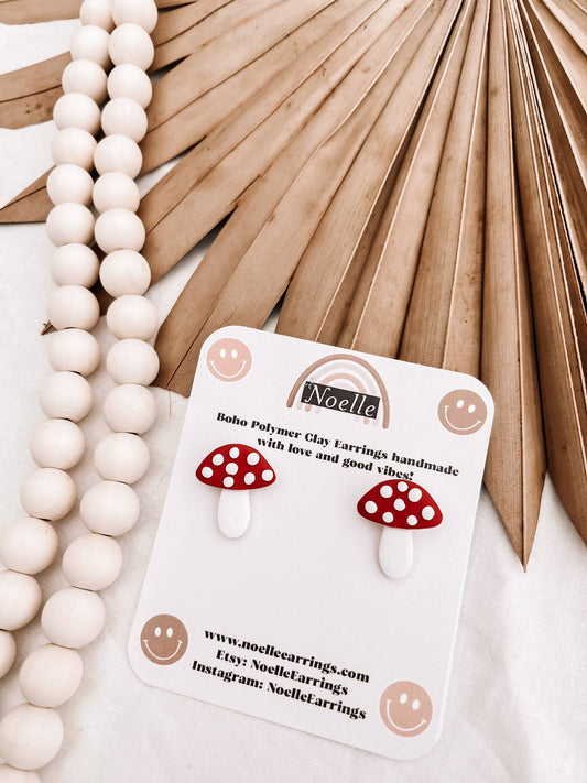 The Trendy Mushroom Studs