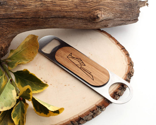 Scissortail | Bar Key Bottle Opener | Walnut and Oak